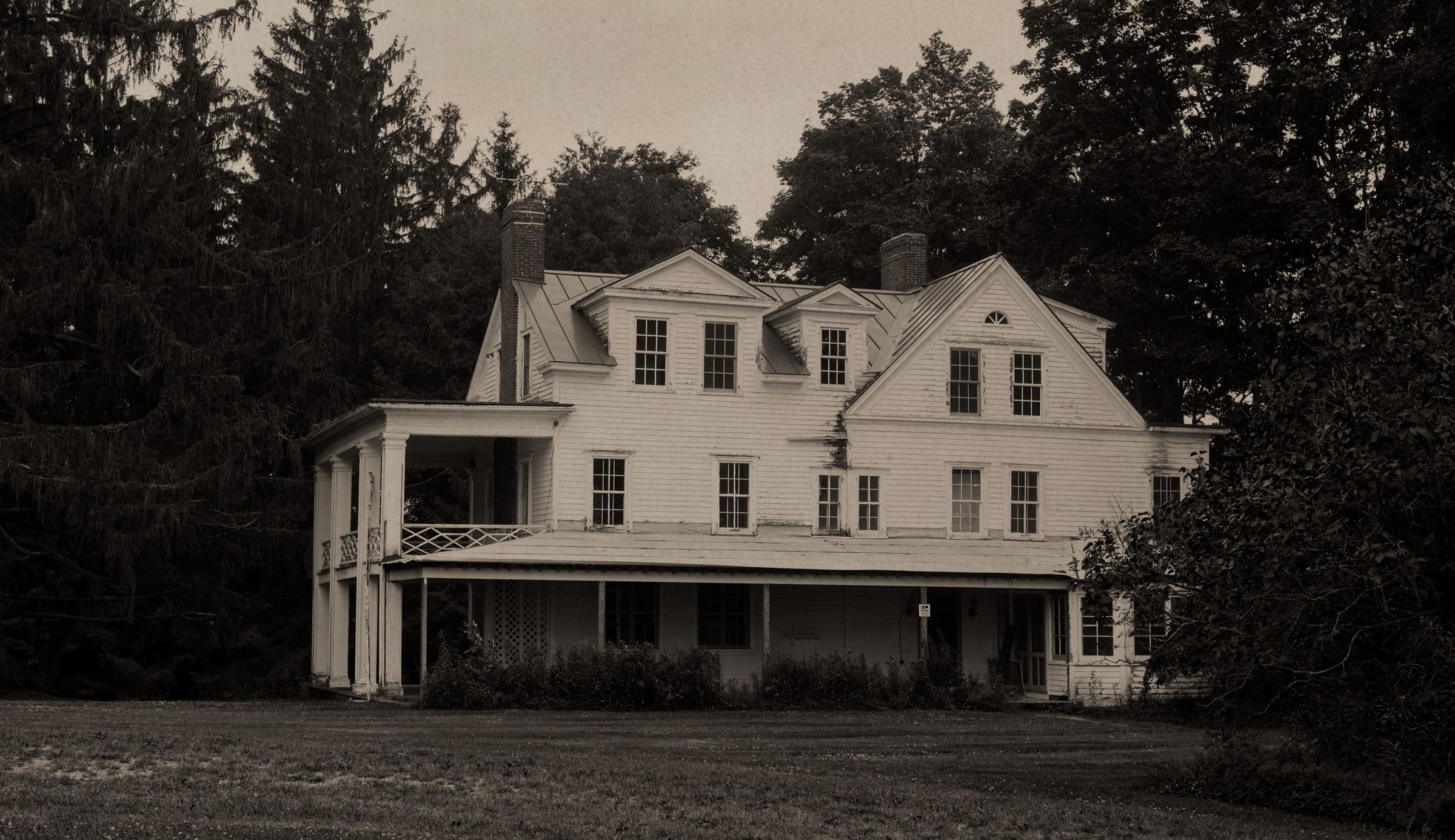 Old photo of Clausen Farmhouse